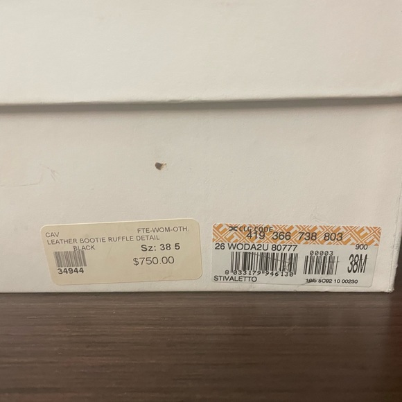 Just Cavalli Black Ruffle Booties - NIB - Picture 6 of 11